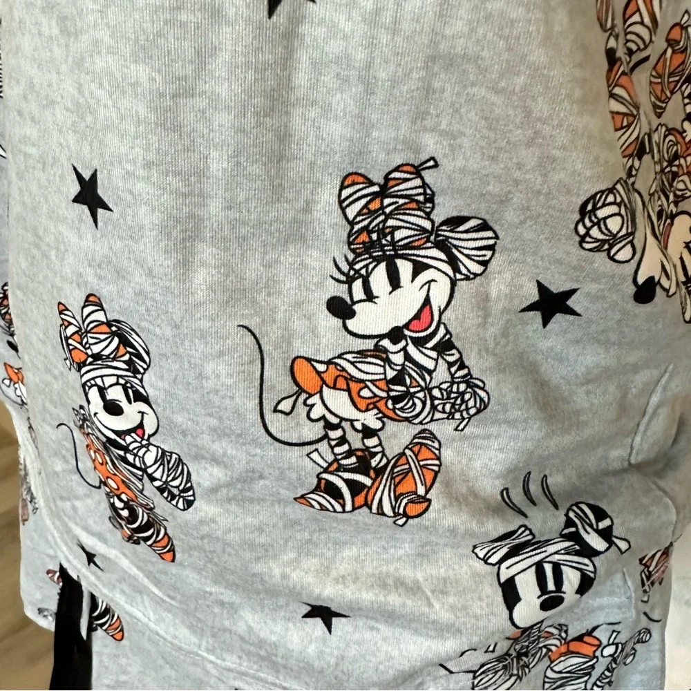 Disney Mickey Mouse Minnie Halloween Pajama Set Short‎ & Tee Women’s Size Small - Picture 4 of 9